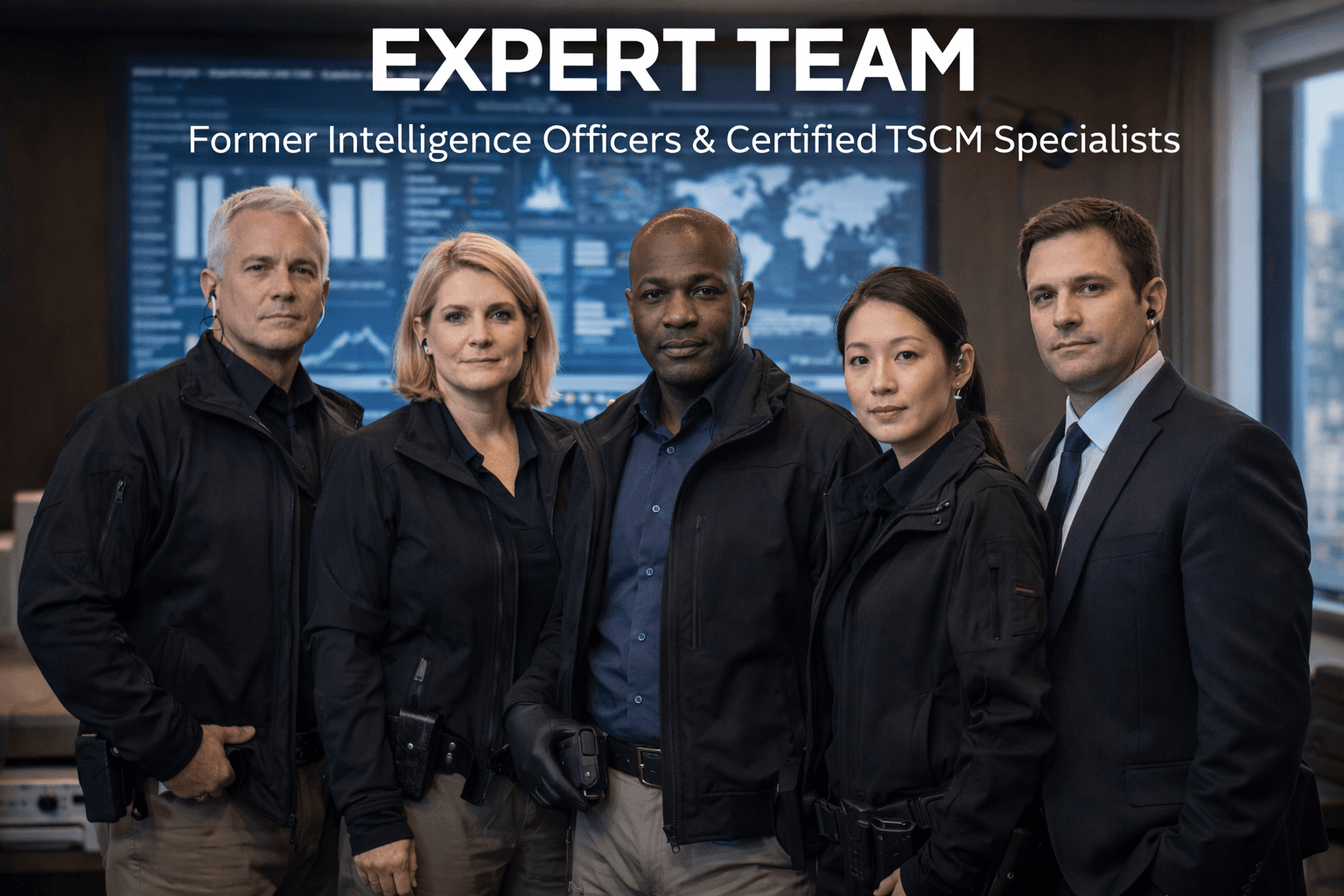 Expert TSCM team in action