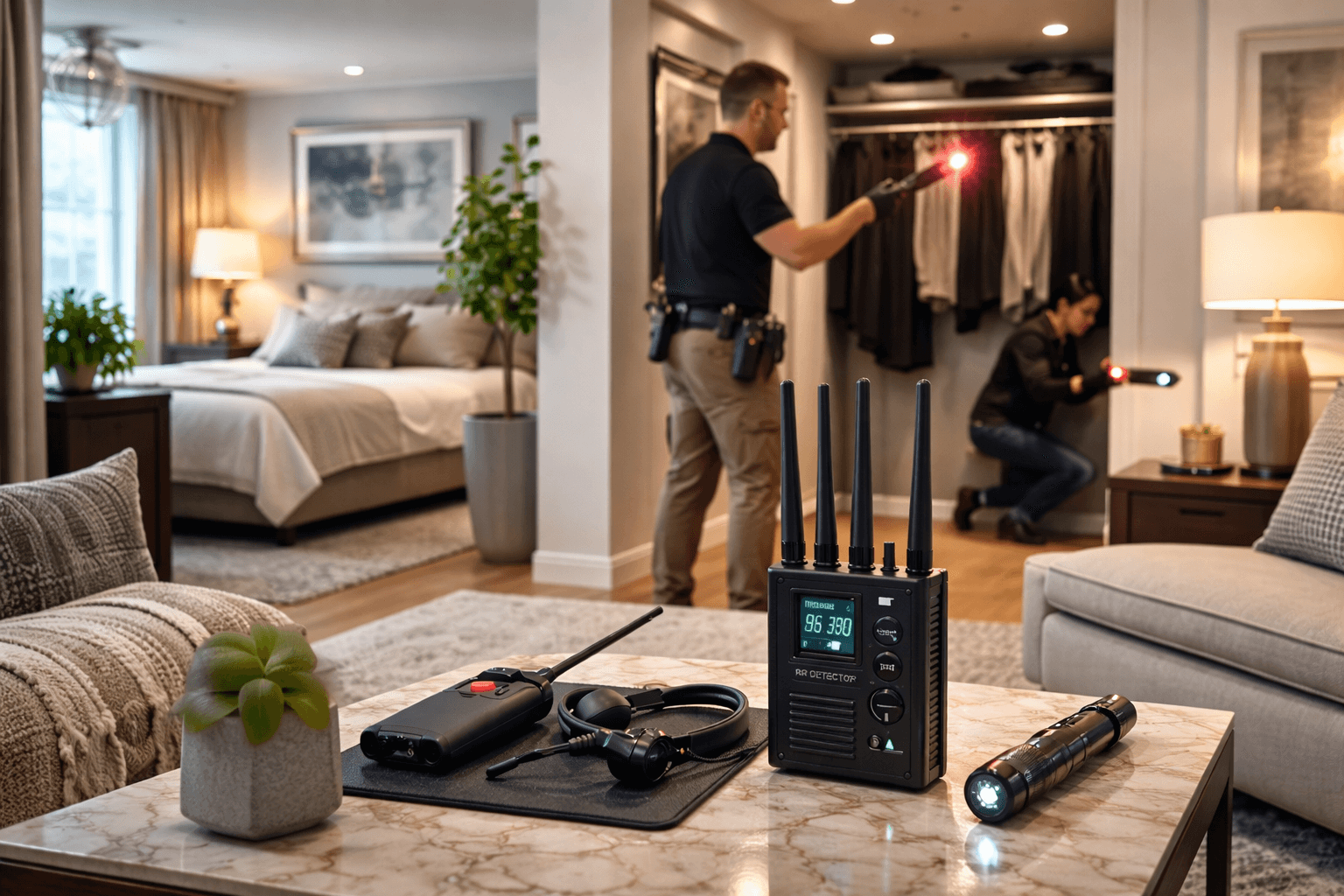 Residential sweep and bedroom inspection