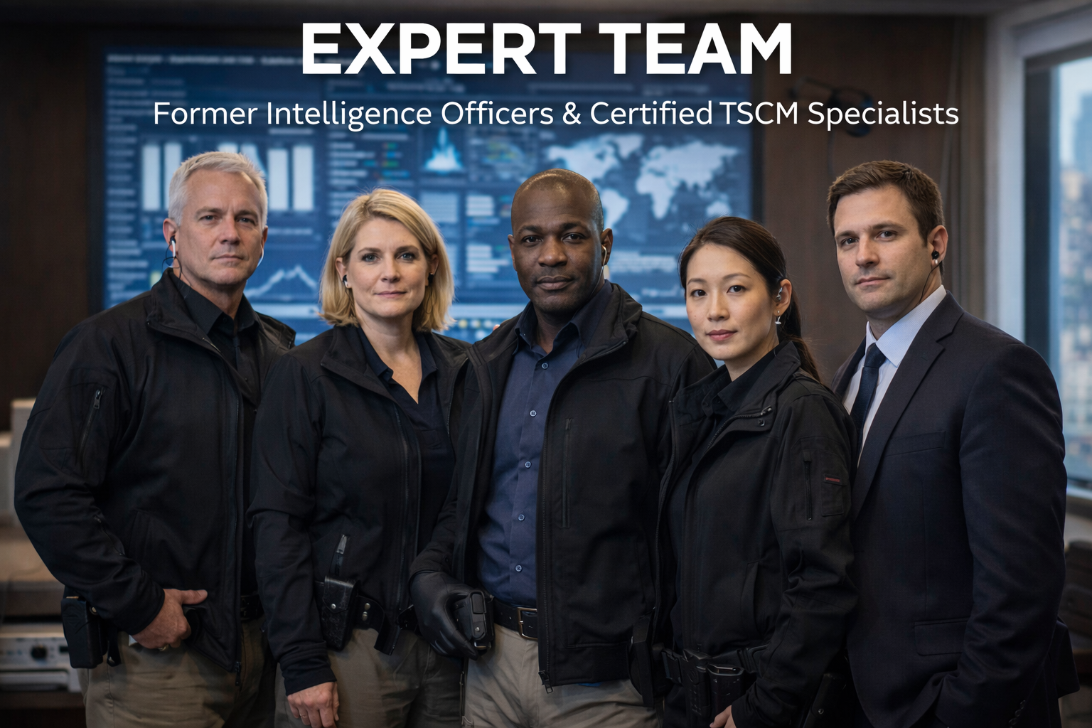 Expert TSCM team in action