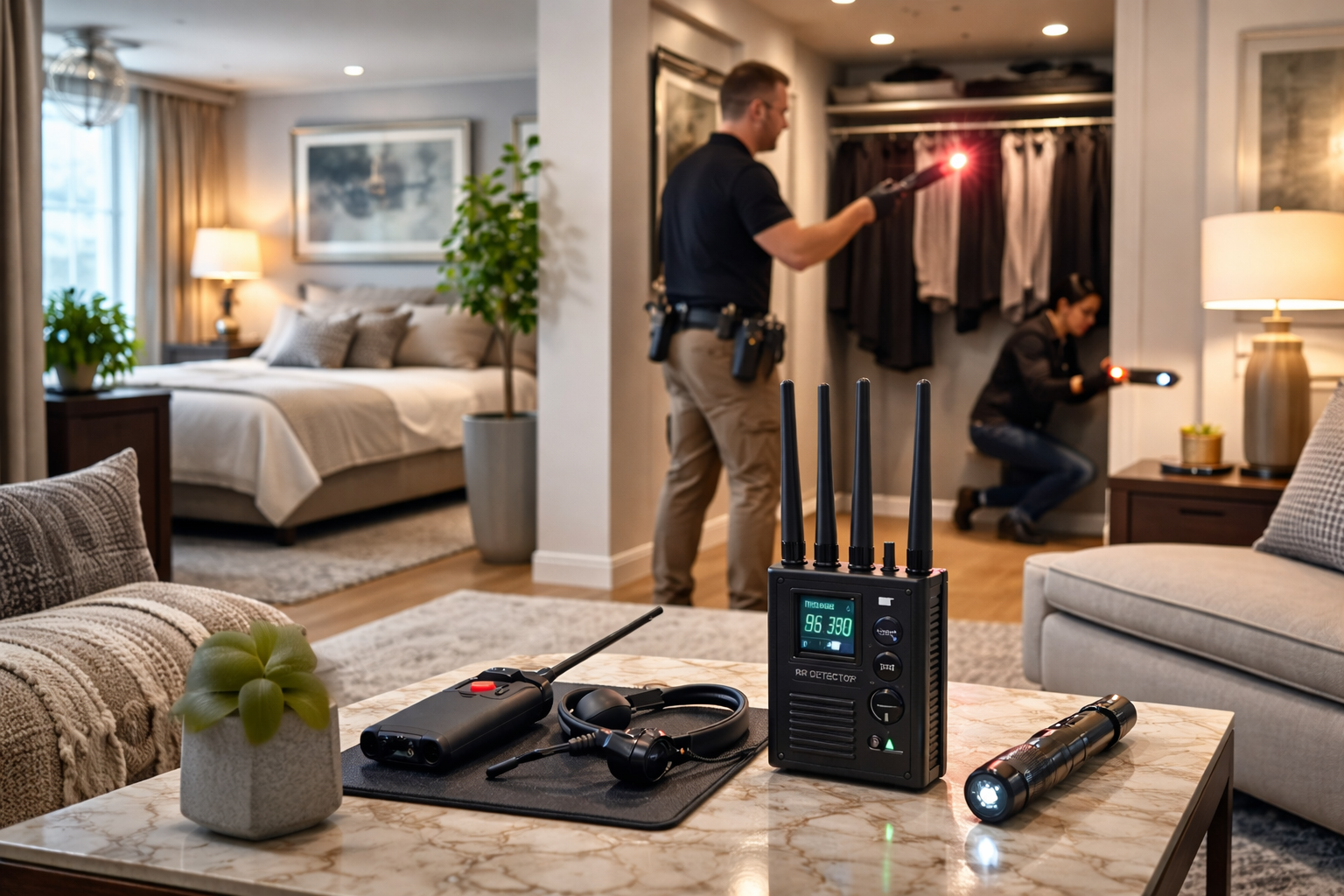 Residential sweep and bedroom inspection